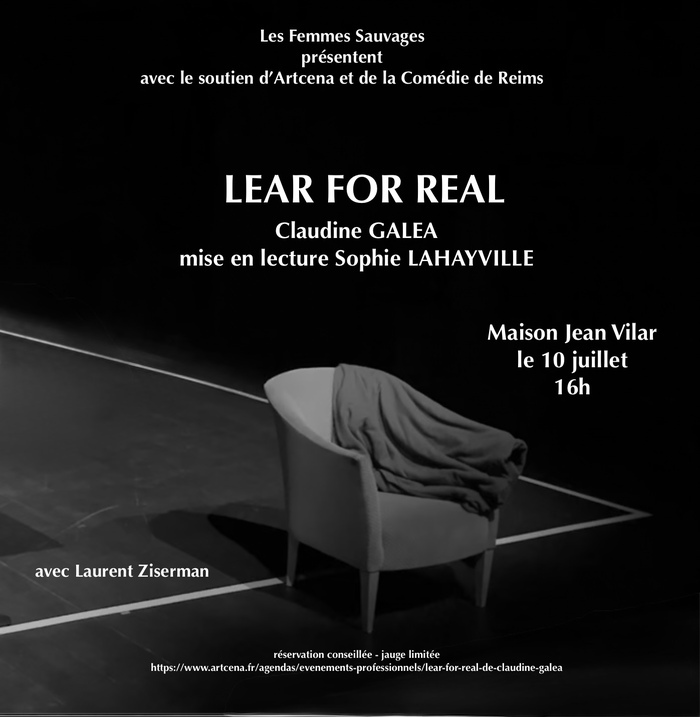 LEAR FOR REAL - Claudine GALEA/Sophie LAHAYVILLE Festival d'Avignon Avignon