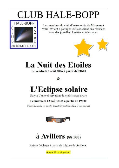L&rsquo;éclipse solaire  Avillers