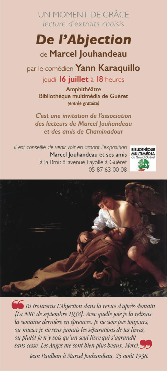 Lecture De l’Abjection par Yann Karaquillo Bibliothèque Multimédia du Grand Guéret Guéret