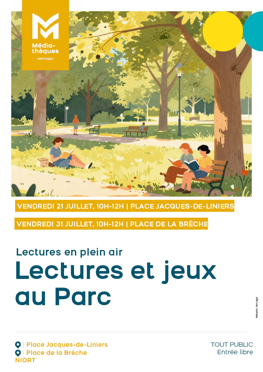 Lectures en plein air à Niort Place Jacques de Liniers Niort