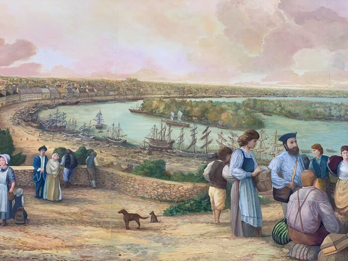 Les Acadiens à Nantes au XVIIIe siècle Fresque des Acadiens