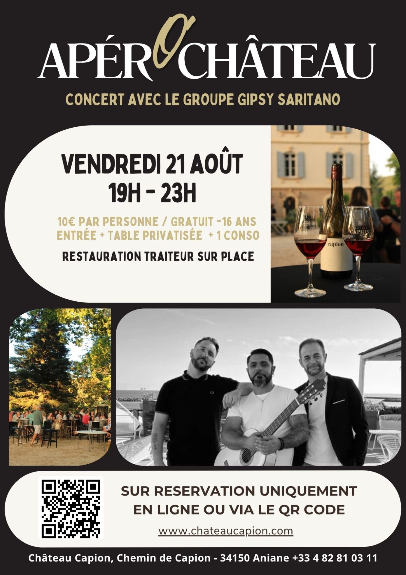 LES APERO’CHATEAU CHATEAU CAPION Aniane