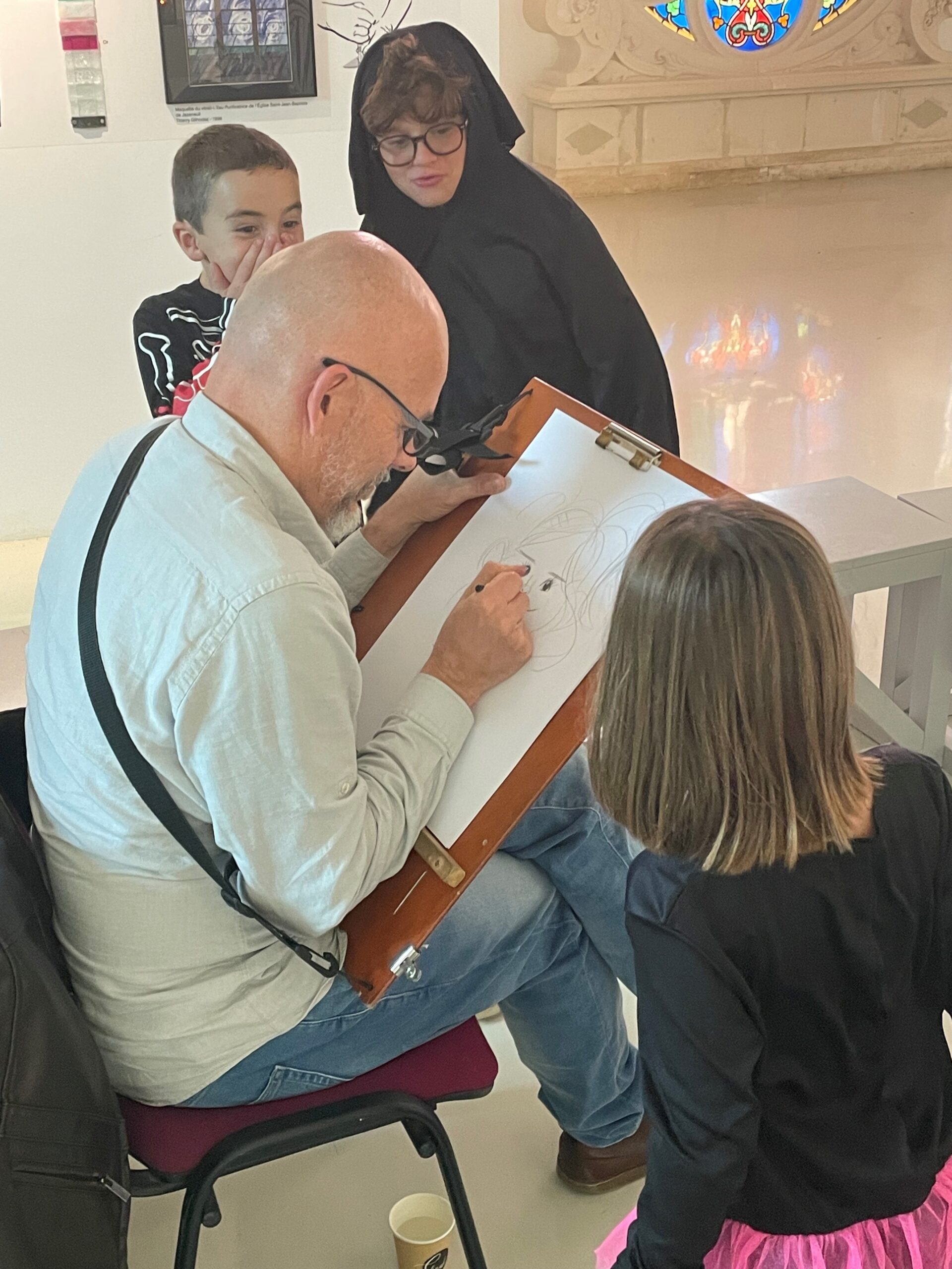 Les ateliers de caricature avec David Gribouille