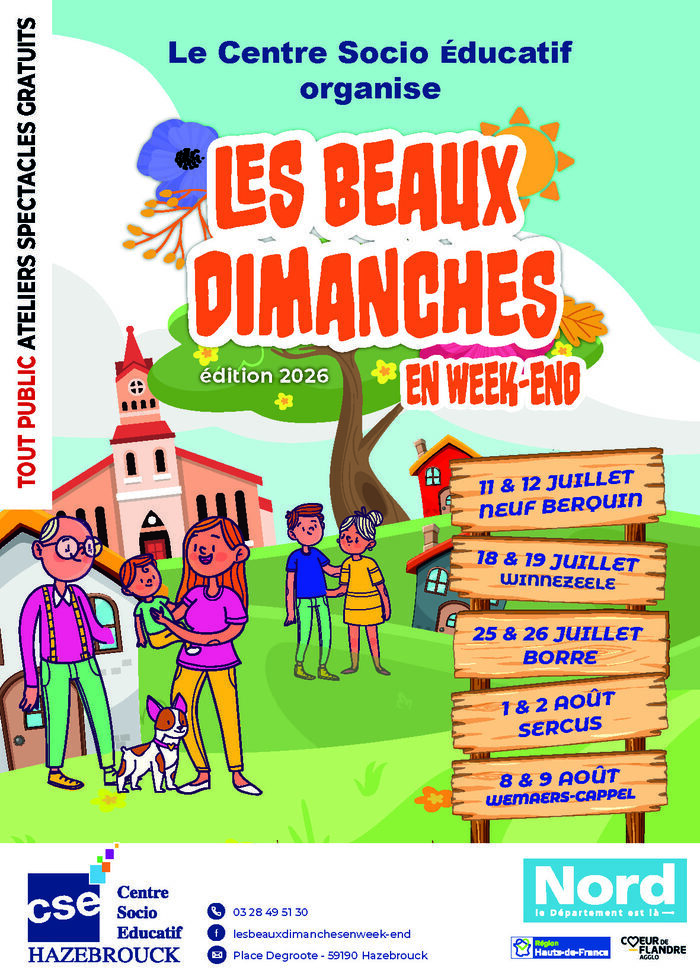 LES BEAUX DIMANCHES EN WEEK-END 2026, COEUR DE FLANDRES AGGLO, Terdeghem