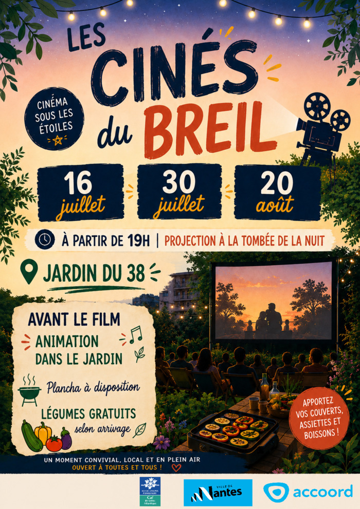 Les cinés du Breil, Jardin du 38, Nantes
