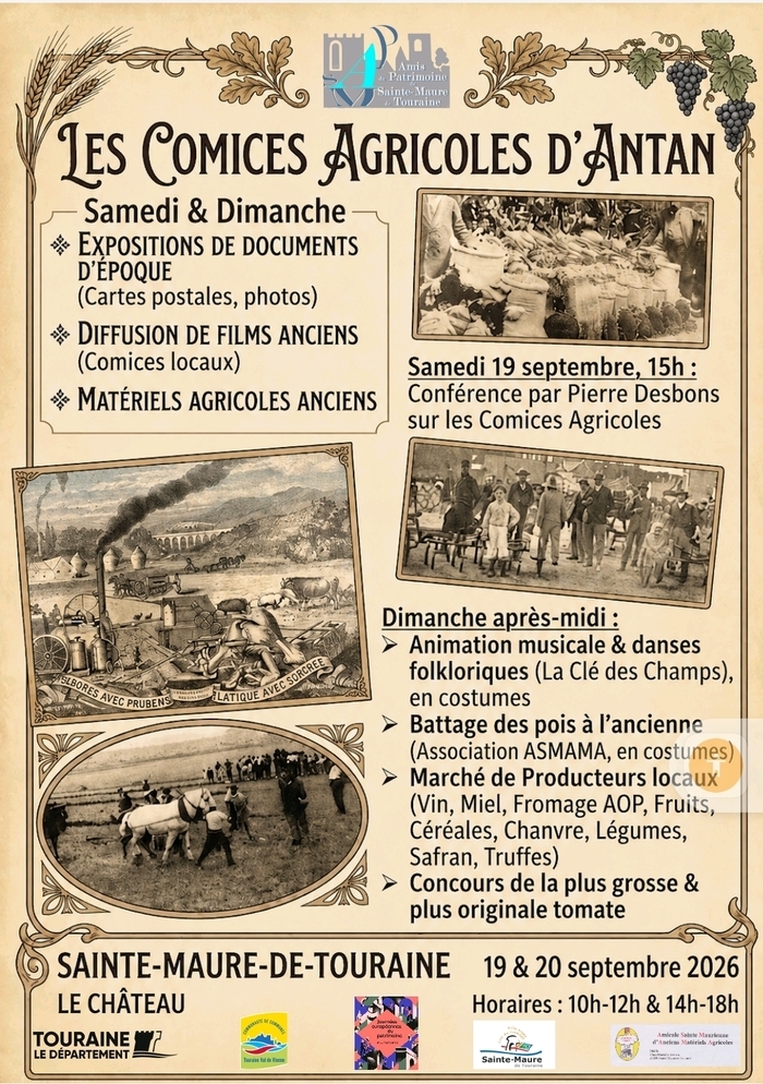 Les comices agricoles d’antan, Château – Maison du Patrimoine, Sainte-Maure-de-Touraine