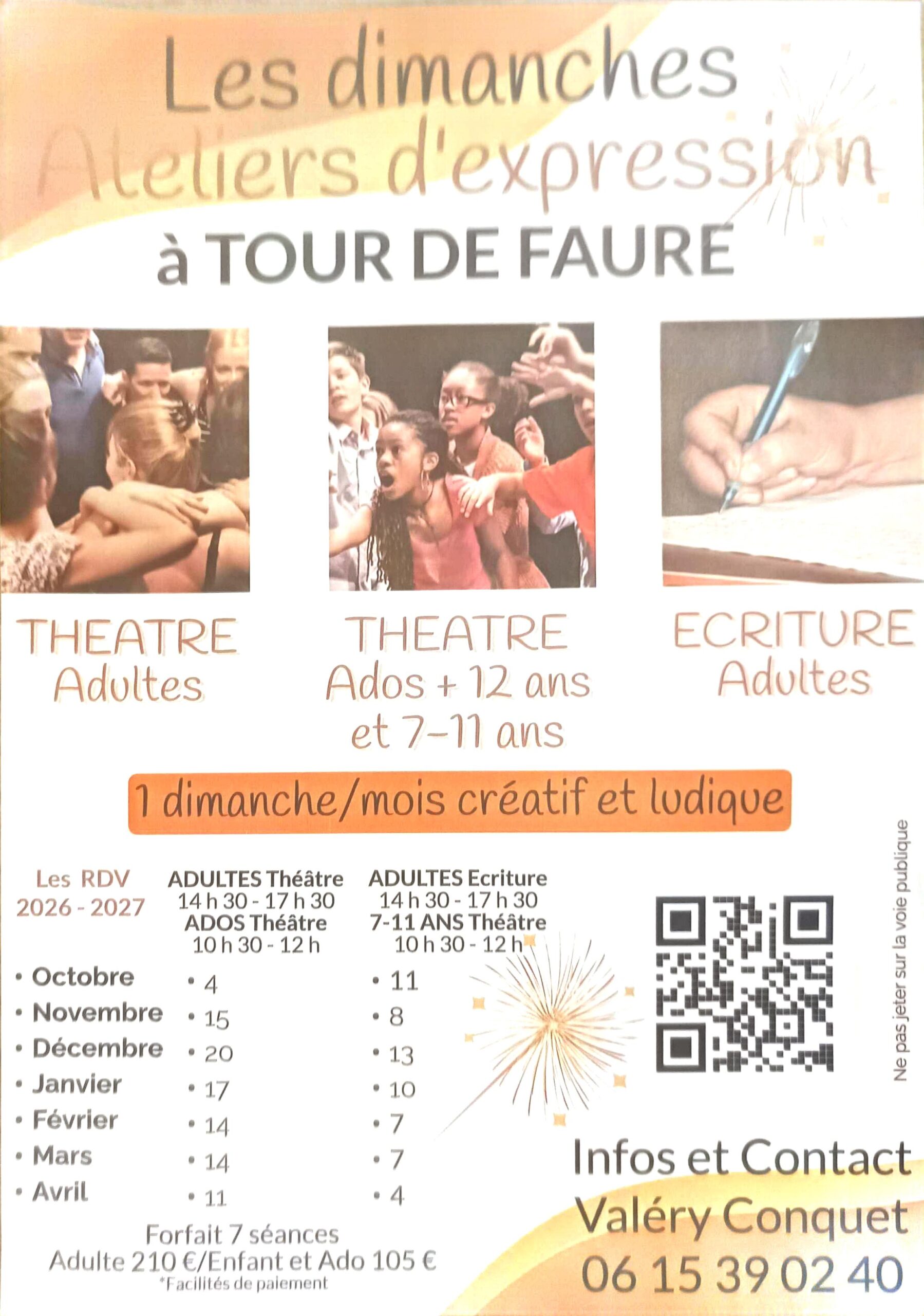 Les dimanches Atelier d'expression Tour-de-Faure 2026-10-04