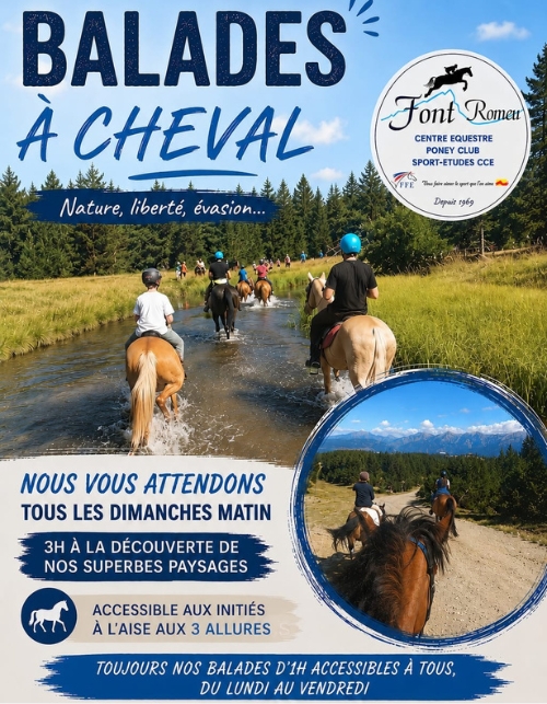LES ÉCHAPPÉES ÉQUESTRES DU DIMANCHE 30 AOÛT  Font-Romeu-Odeillo-Via