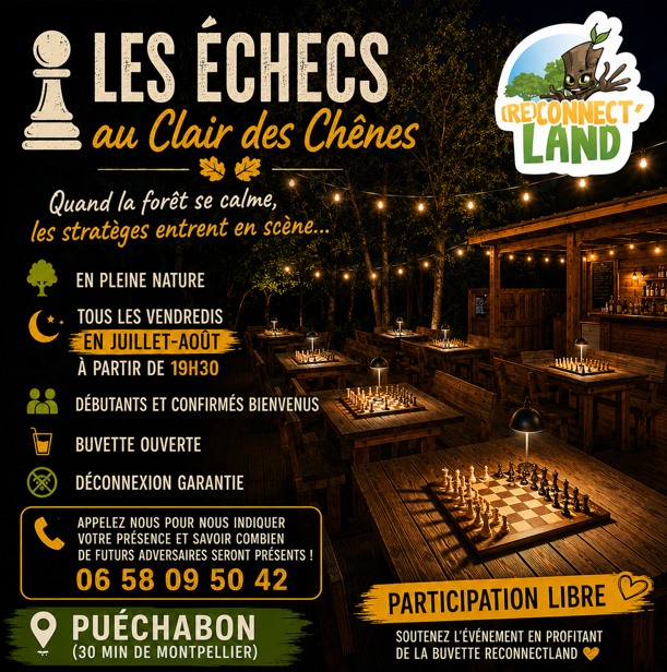 LES ÉCHECS AU CLAIR DES CHÊNES Puéchabon