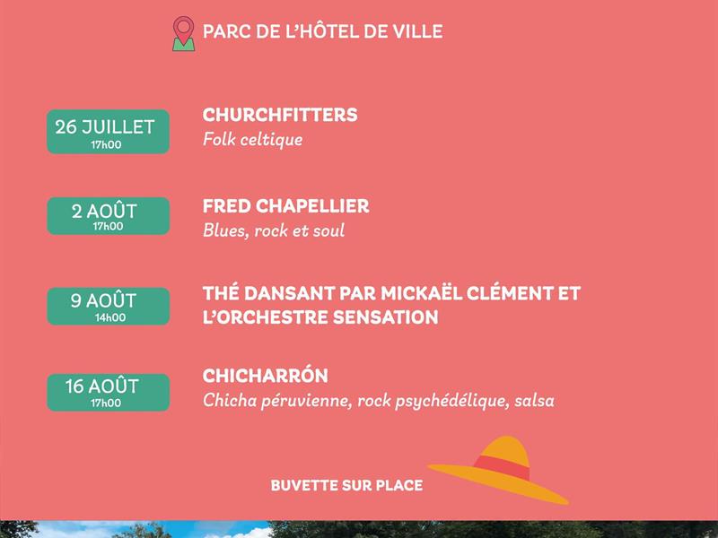 Les Estivales Parc de l’Hôtel de Ville Bar-le-Duc