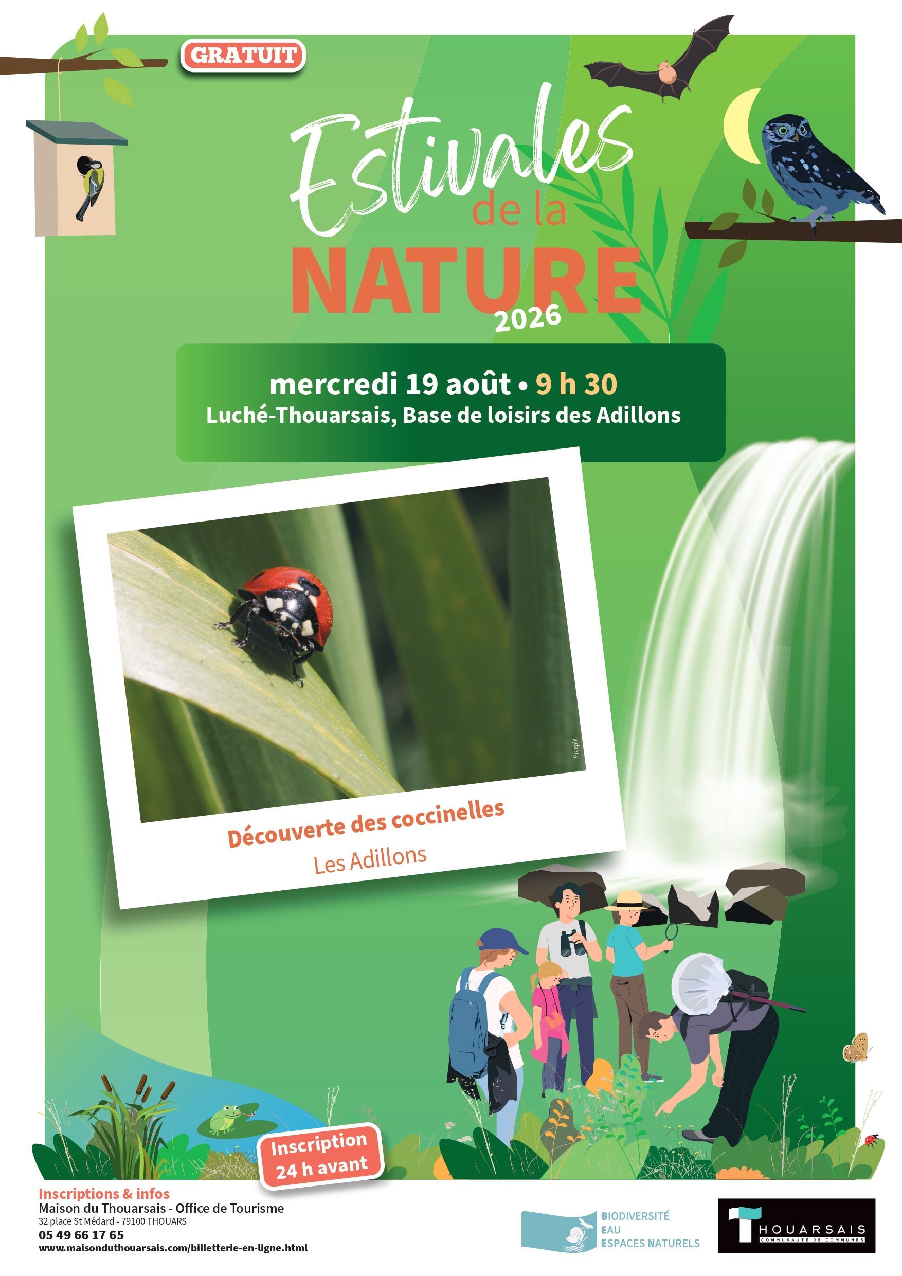 LES ESTIVALES DE LA NATURE Découverte des coccinelles 17bis rue du village Luché-Thouarsais 2026-08-19