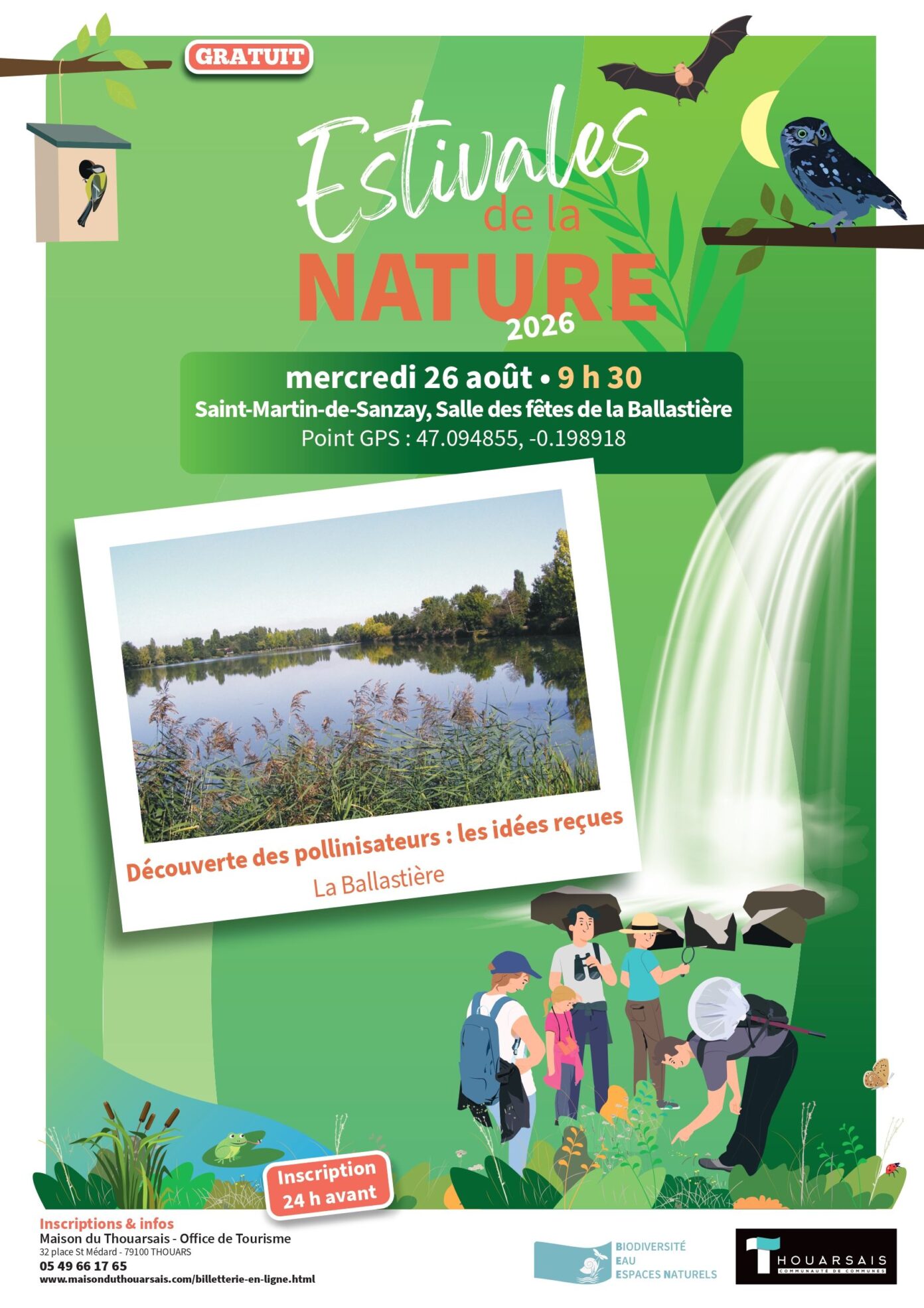 LES ESTIVALES DE LA NATURE Découverte des pollinisateurs, les idées reçues Salle de la Ballastière Saint-Martin-de-Sanzay
