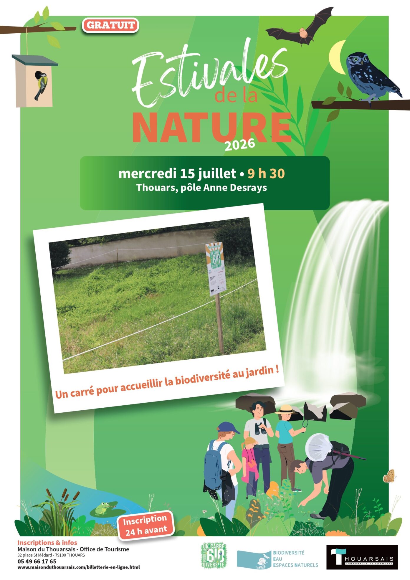 LES ESTIVALES DE LA NATURE Un Carré pour accueillir la Biodiversité au Jardin ! Thouars