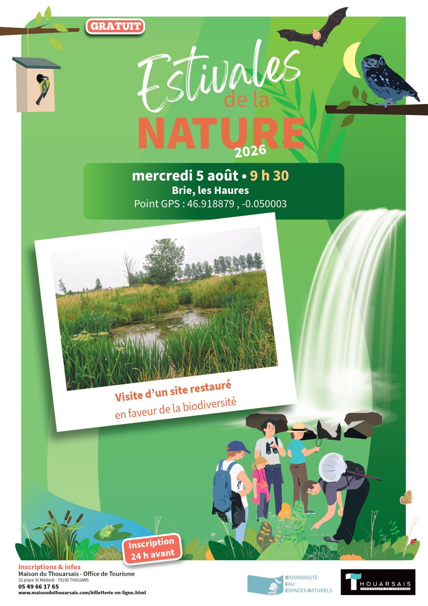 LES ESTIVALES DE LA NATURE Visite d’un site restauré en faveur de la biodiversité Sites des Haures Plaine-et-Vallées