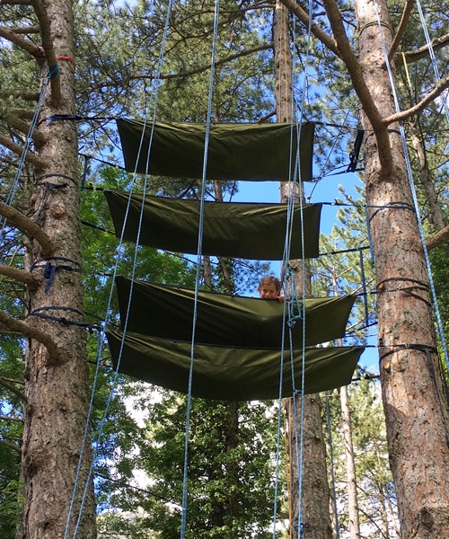 Les EstiVALes de SCIE Bivouac dans les arbres et nuitée en hamac Nueil-les-Aubiers