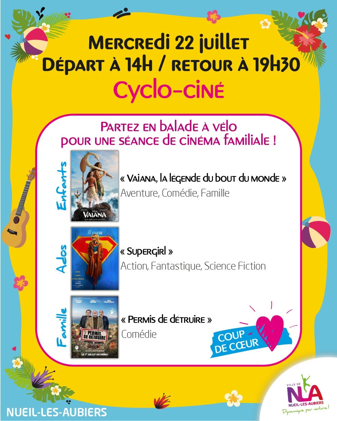 Les EstiVALes de SCIE Cyclo-ciné Avenue Saint-Hubert Nueil-les-Aubiers 2026-07-22