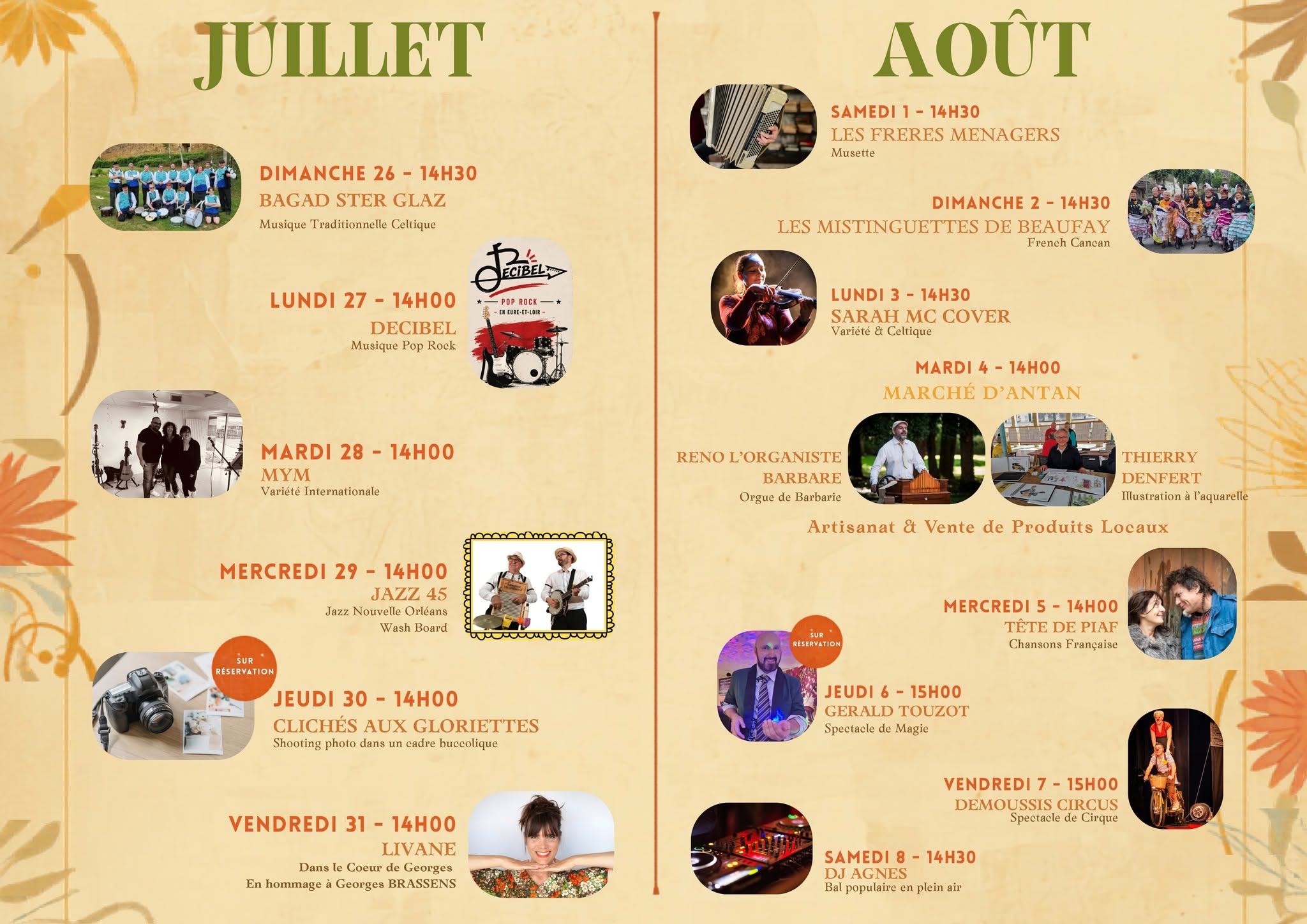 Les Estivales des Gloriettes Demoussis Circus Illiers-Combray