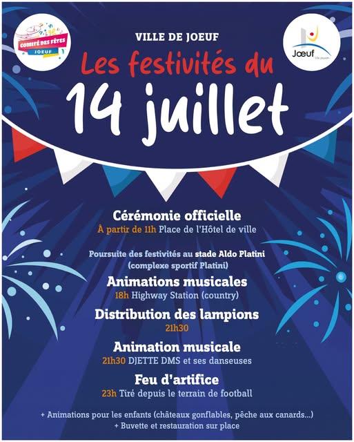 Les festivités du 14 juillet rue du stade Jœuf