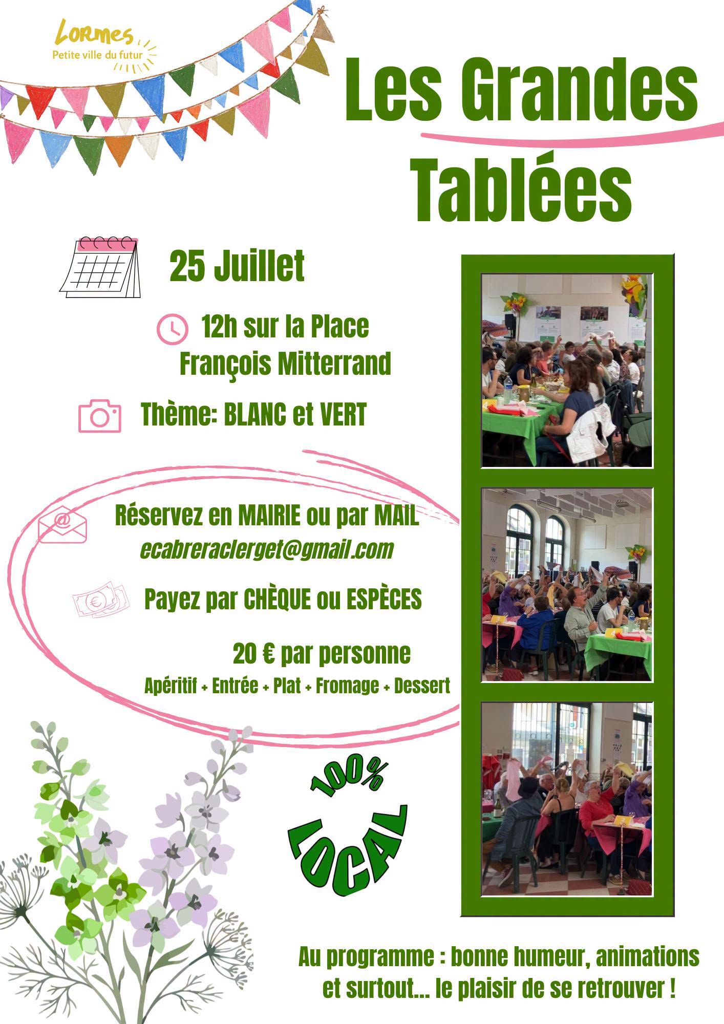 Les Grandes Tablées Marché couvert Lormes 2026-07-25