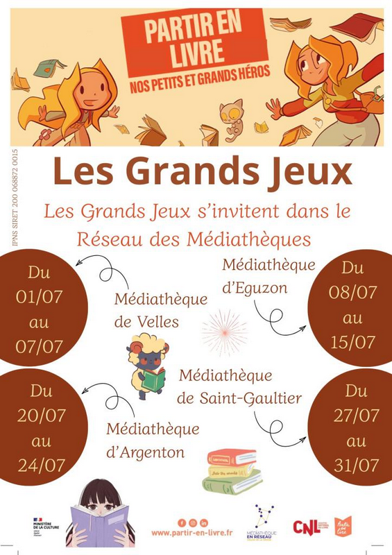 Les Grands Jeux à la médiathèque Argenton-sur-Creuse