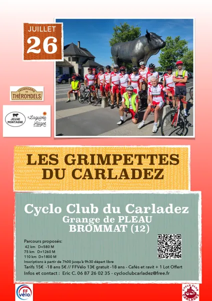 Les Grimpettes du Carladez Rando cyclo Brommat