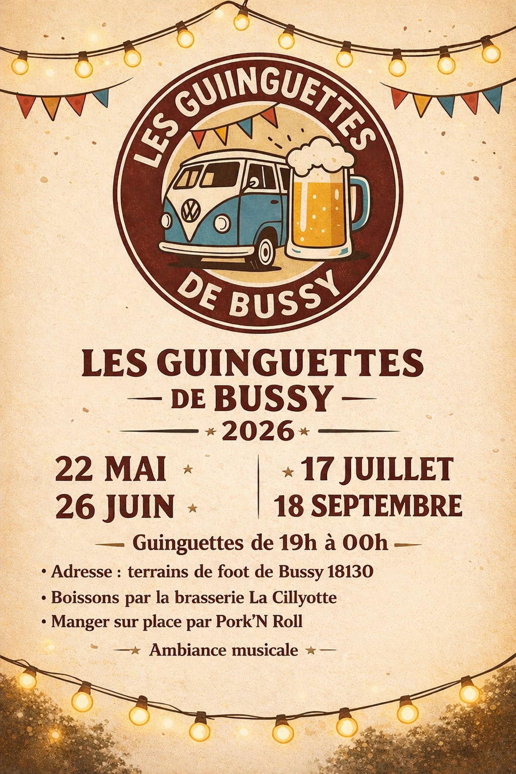 Les Guinguettes de Bussy Route de Chalivoy Bussy 2026-09-18