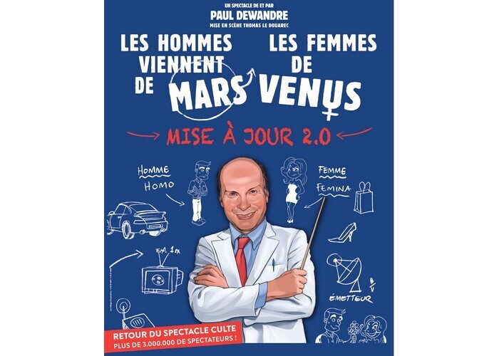 Les hommes viennent de Mars, les femmes de Vénus – Mise à jour 2.0, Le LAPS – Parc des Expositions de la Beaujoire, Nantes