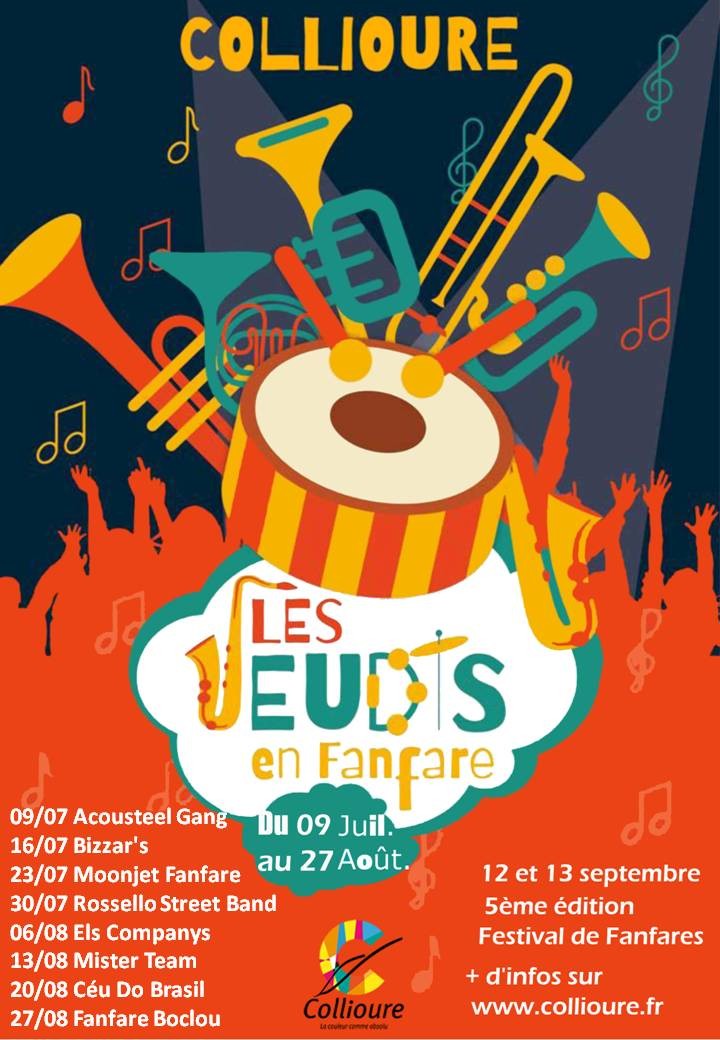 LES JEUDIS EN FANFARE ELS COMPANYS Collioure