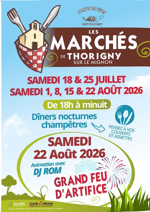 Les marchés de Thorigny-sur-le-Mignon Val-du-Mignon
