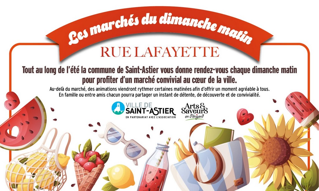 Les marchés du dimanche matin Saint-Astier