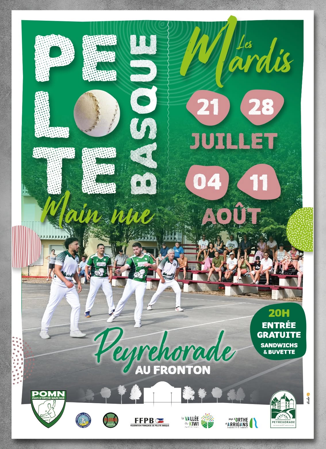 Les mardis de la pelote Fronton Peyrehorade 2026-07-21