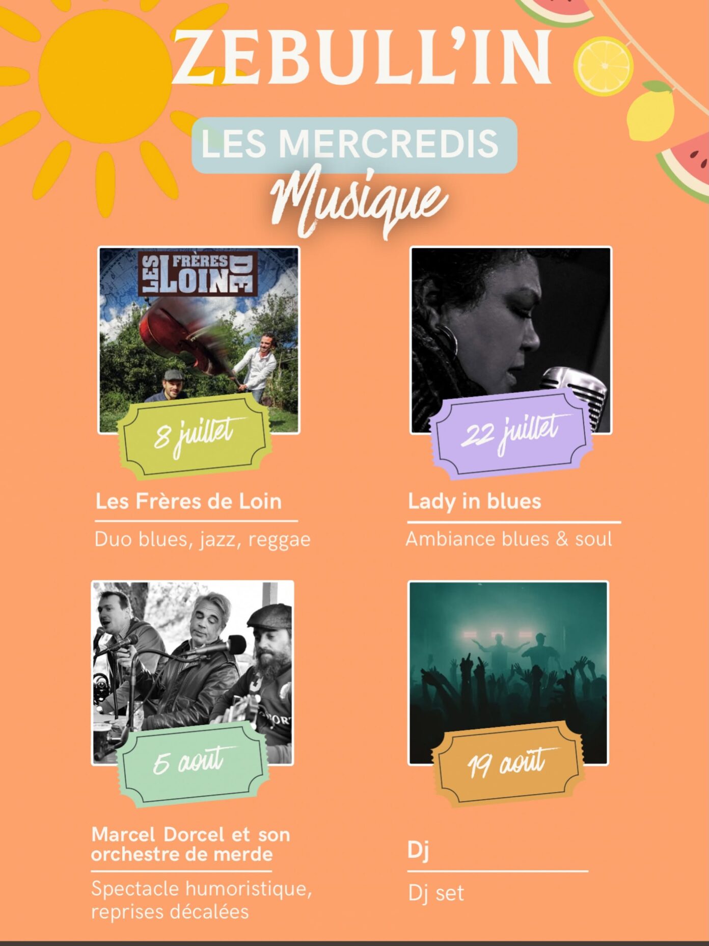 Les mercredis musique de Zebull’in Penne-d’Agenais