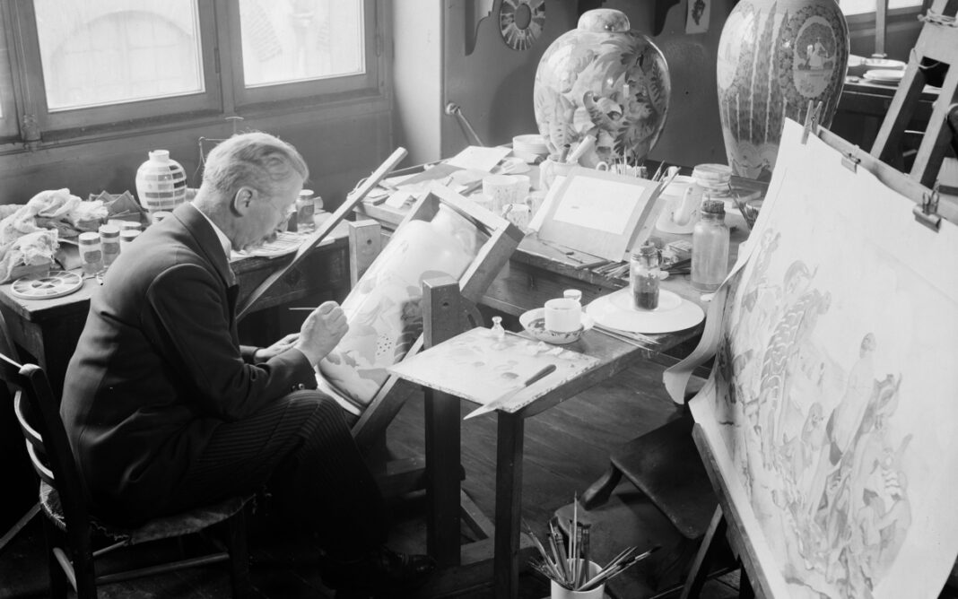 Les métiers d’art dans les photographies de François Kollar Jardin Monica Vitti (de l’Hôtel de Sens) PARIS
