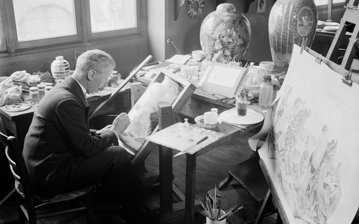 Les métiers d'art dans les photographies de François Kollar Jardin Monica Vitti (de l'Hôtel de Sens) PARIS