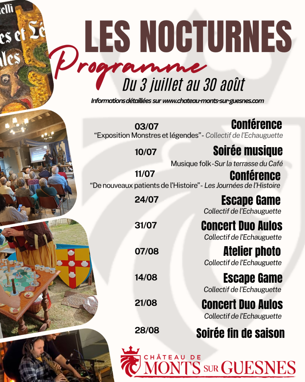 Les Nocturnes au Château Monts-sur-Guesnes