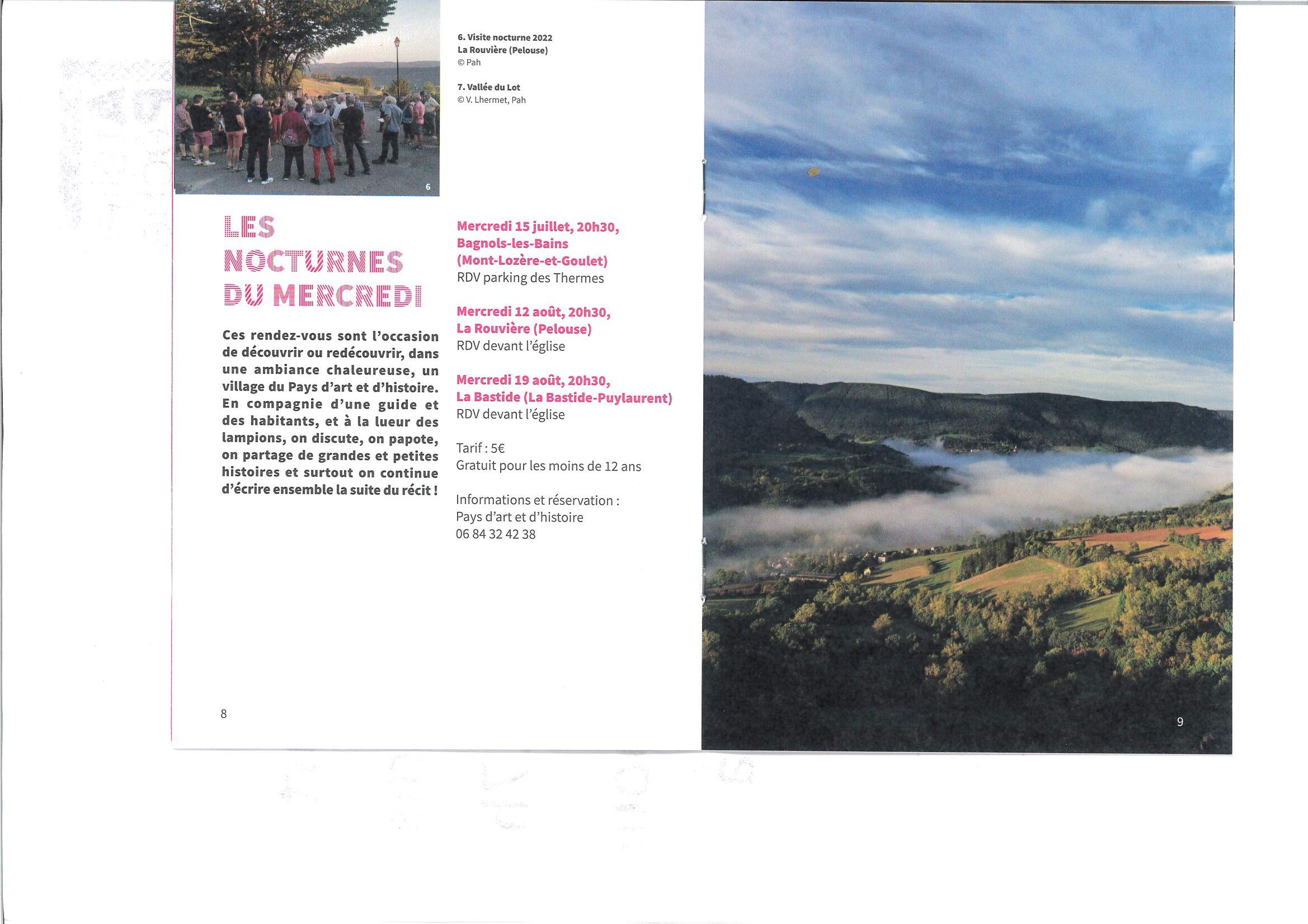 LES NOCTURNES DU MERCREDI Place de l'église La Bastide-Puylaurent 2026-08-19