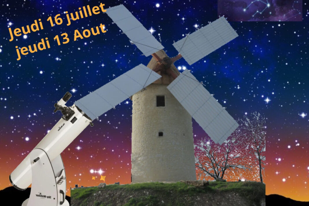 Les nuits astronomie du Moulin Moulin de Citole Sadillac