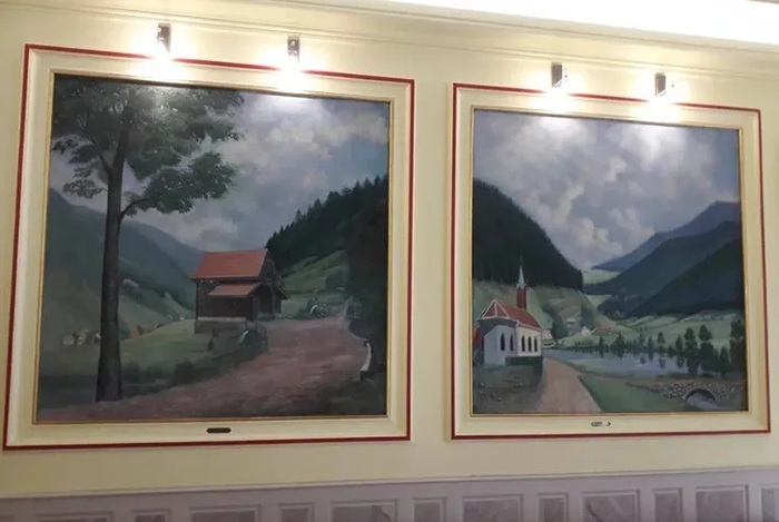 Les œuvres de Camille Braun au Salon d&rsquo;honneur de la Mairie de Plainfaing, Mairie de Plainfaing, Plainfaing