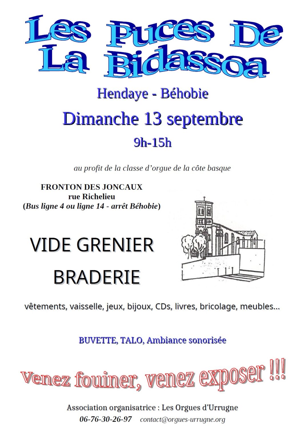 Les puces de la Bidassoa Rue Richelieu Hendaye
