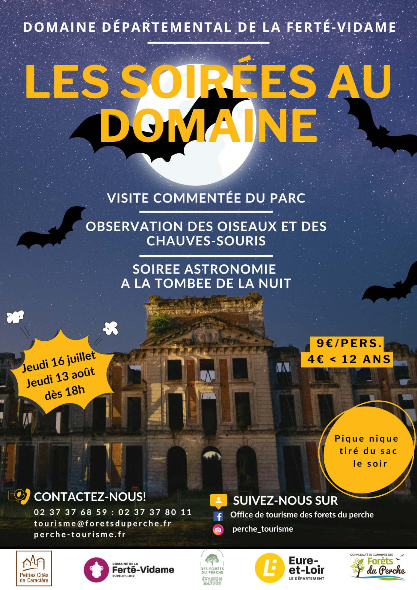 Les soirées au domaine La Ferté-Vidame