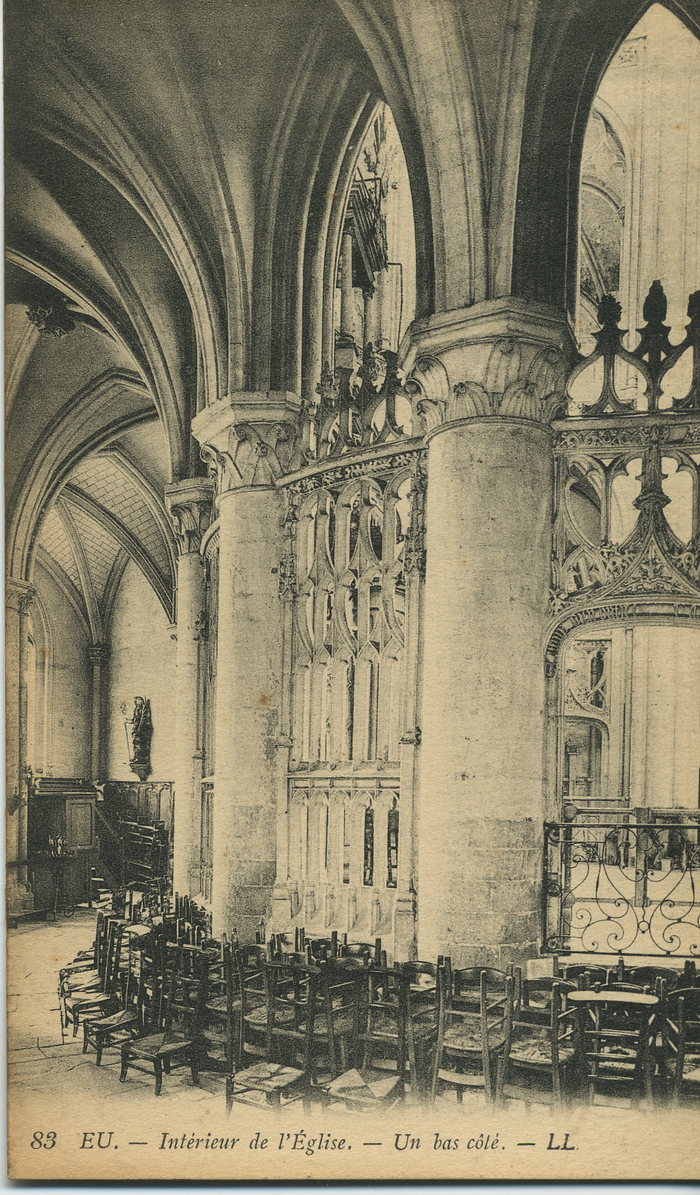 Levez les yeux ! Avant après : regards sur l’évolution d’un monument à travers les témoignages photographiques, Collégiale Notre-Dame et Saint-Laurent, Eu
