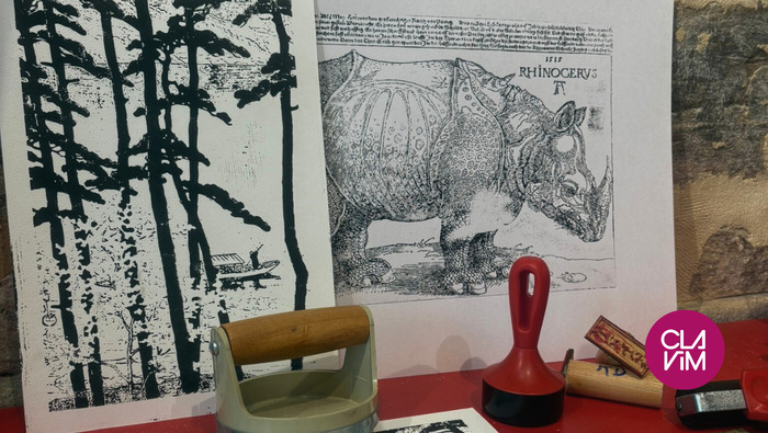 Linogravure 8-11 ans, Le Temps des Cerises, Issy-les-Moulineaux