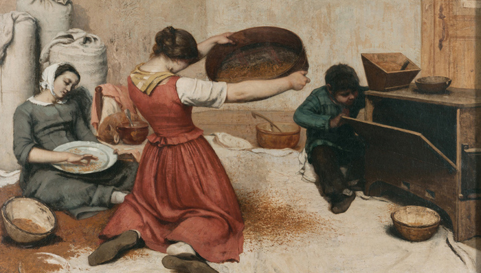 L’œuvre du jour : Gustave Courbet, Les Cribleuses de blé Musée d’arts de Nantes Nantes