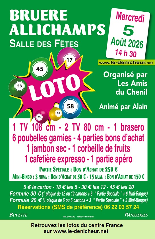 Loto à Bruère Allichamps  Bruère-Allichamps