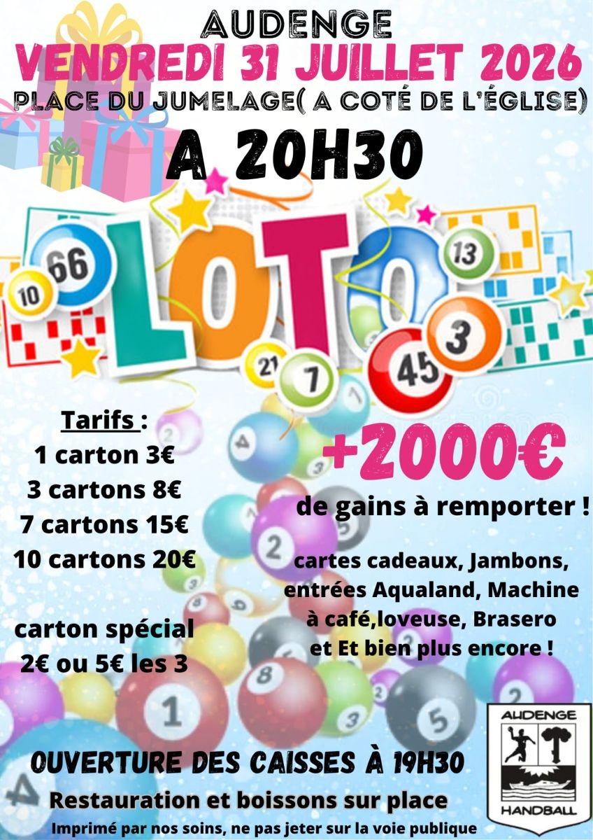 Loto de l’été en plein air Audenge