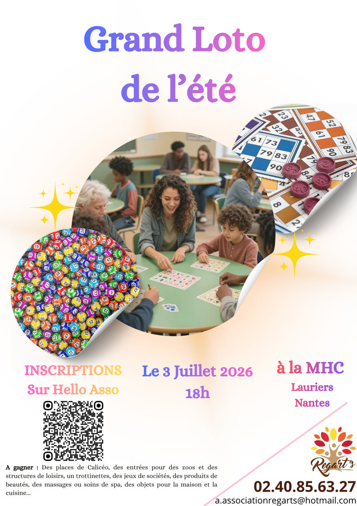Loto de l’été, Maison des Habitants et du Citoyen, Nantes
