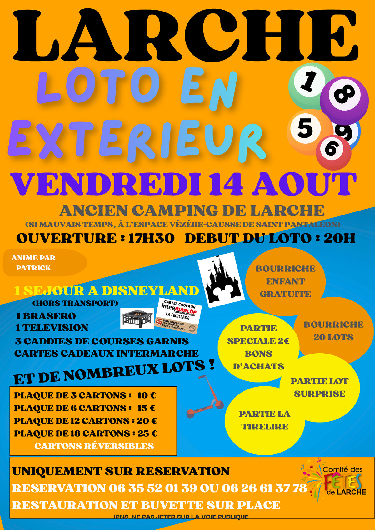 Loto en extérieur à Larche  Larche 2026-08-14