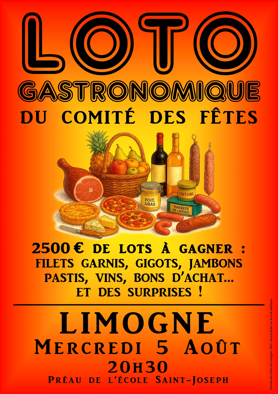 Loto gastronomique à Limogne Route de Beauregard Limogne-en-Quercy