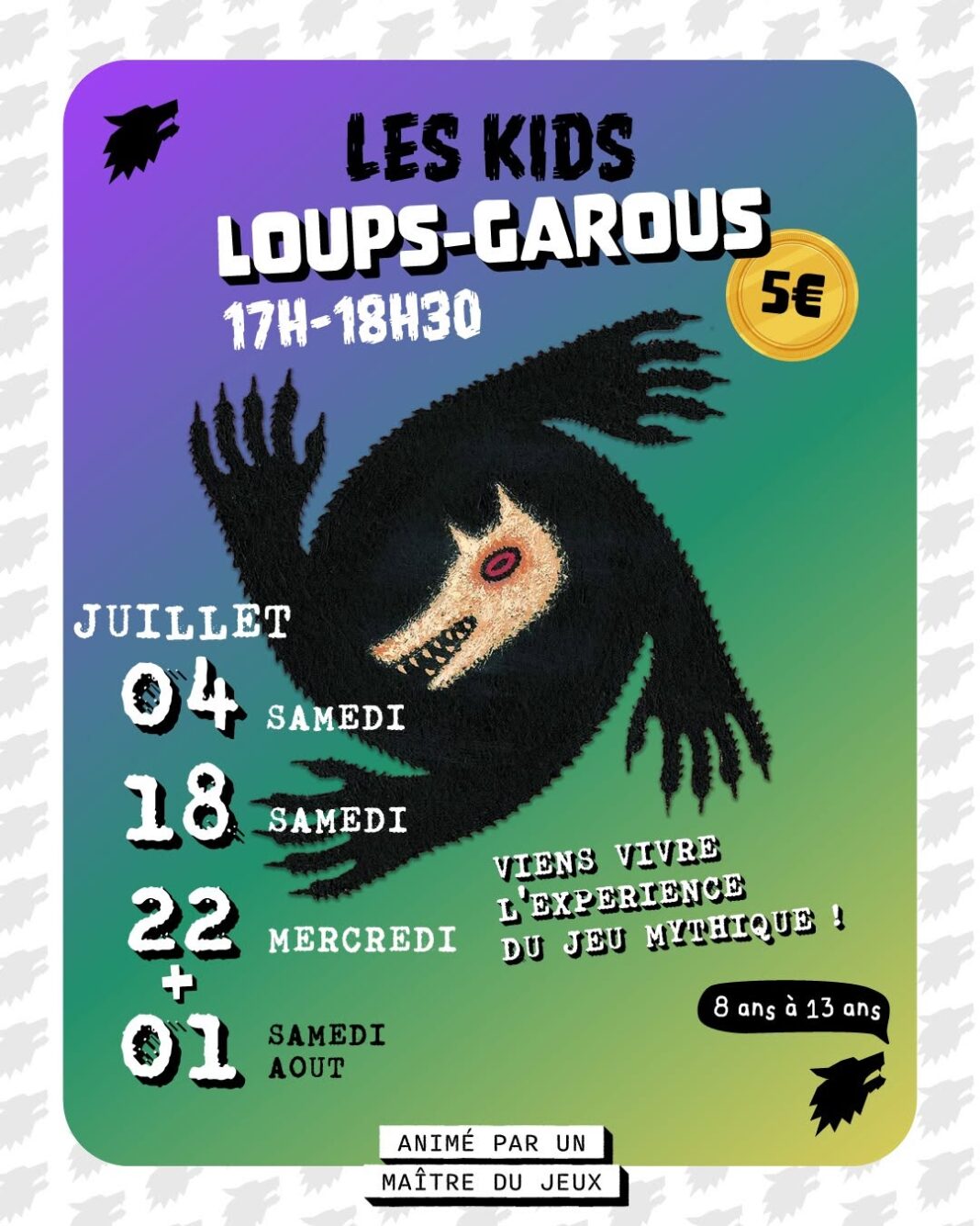 Loups-garous KIDS Bar à jeux Les Tuiles Soustons