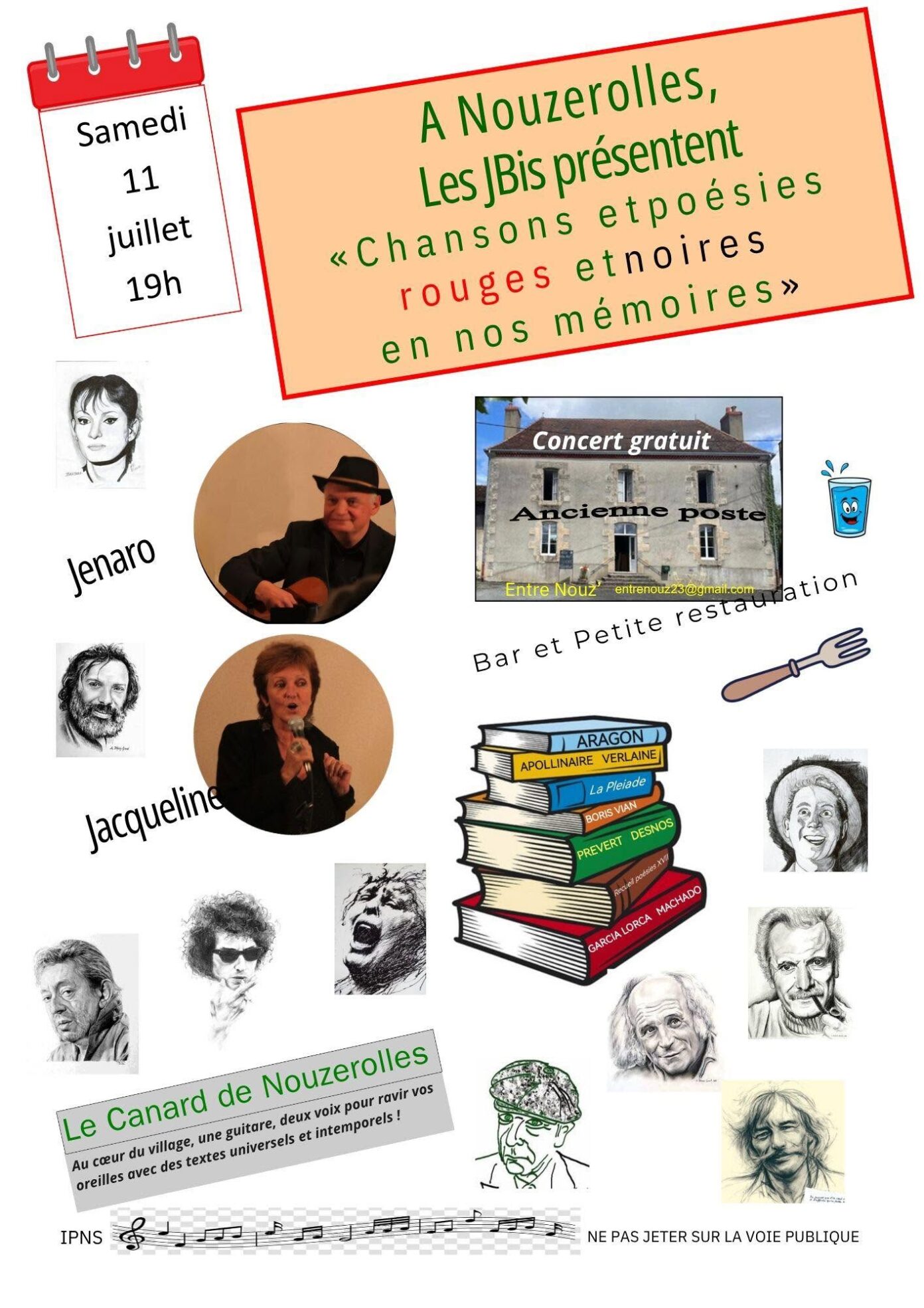 Manifestations estivales ENTRENOUZ  Nouzerolles